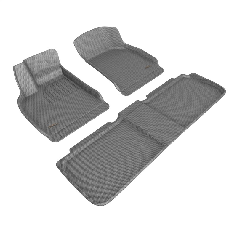 Lucid Air Floor Mats - Front + Rear - 3D MAXpider - Kagu Series - Gray - `22-`23 Lucid Air Floor Mats - Front + Rear - 3D MAXpider - Kagu Series - Gray - `22-`23